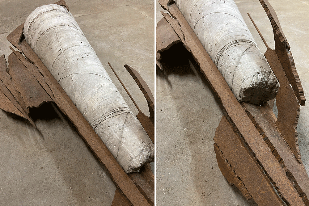 鉄とセメント彫刻